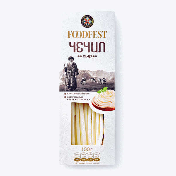 Сыр FOODFEST Чечил-Спагетти 45% 100г - в магазине «Чижик»