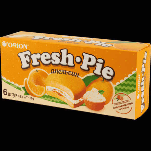 Пирожное Orion Fresh Pie с апельс. нач. 150г - в магазине «Чижик»