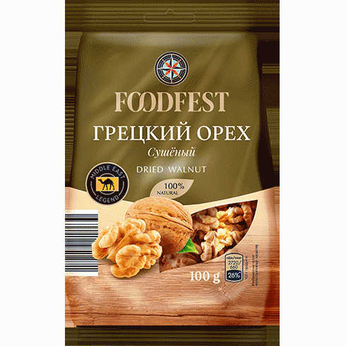 Ядра FOODFEST грецкого ореха 100г - в магазине «Чижик»