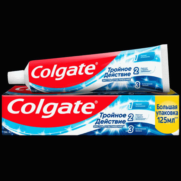 Зубная паста Colgate Тройное действие 125мл - в магазине «Чижик»