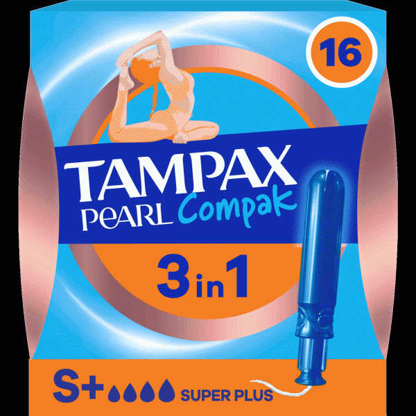 Тампоны Tampax Compak Pearl Super Plus Дуо 16шт - в магазине «Чижик»