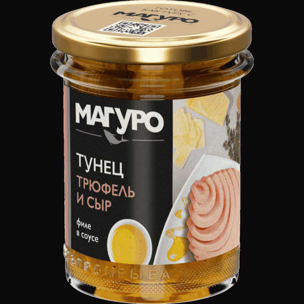 Тунец Магуро полосат. в соусе трюфель и сыр 200г - в магазине «Чижик»