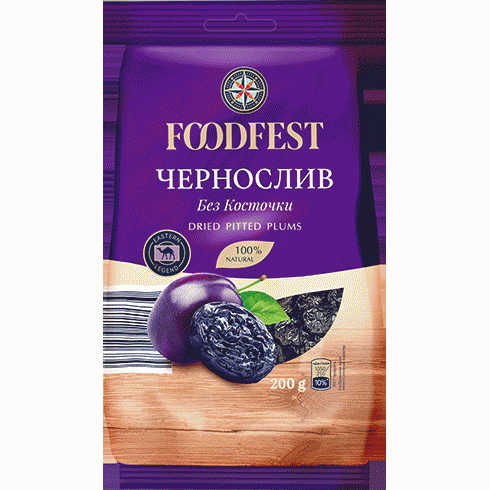 Сливы FOODFEST сушеные без косточки 200г - в магазине «Чижик»