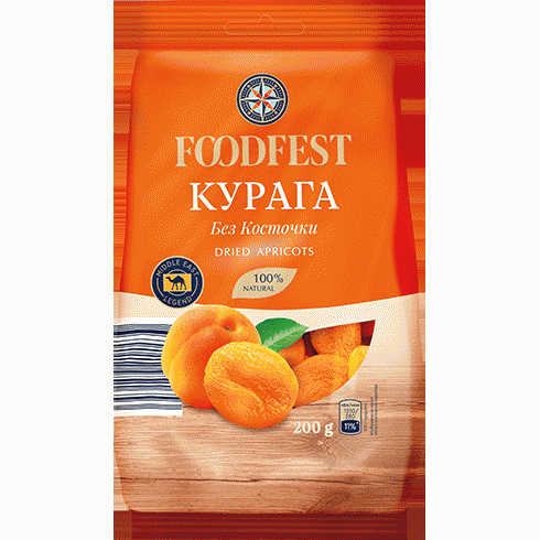 Курага FOODFEST без косточки 200г - в магазине «Чижик»