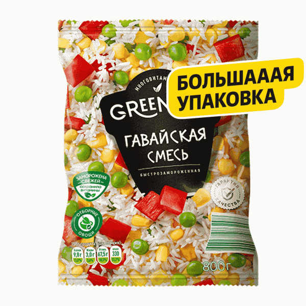 Смесь GREENOLA Гавайская овощная быстрозам. 800г - в магазине «Чижик»