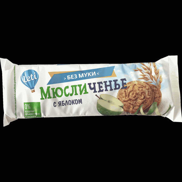 Мюсличенье Leti с яблоком 110г - в магазине «Чижик»