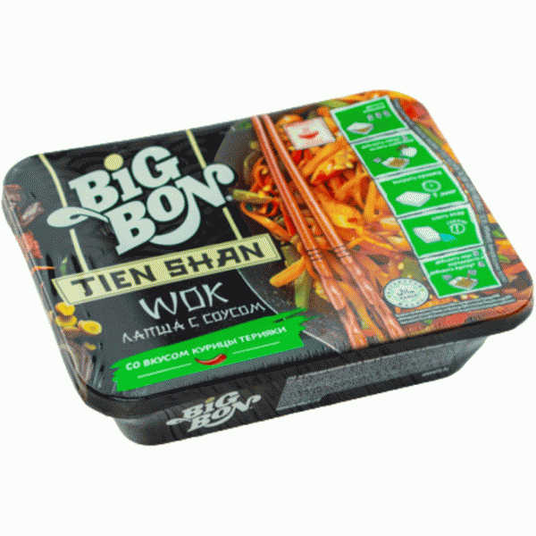 Лапша Big Bon Wok со вкусом курицы терияки 85г - в магазине «Чижик»