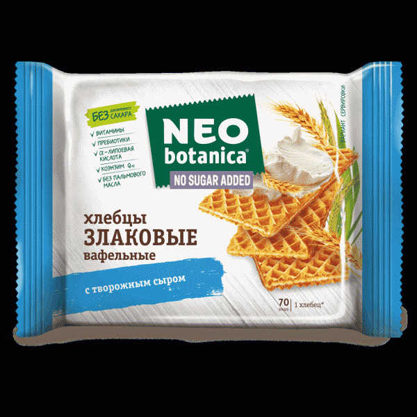 Хлебцы Neo-Botanica с творожным сыром 75г - в магазине «Чижик»
