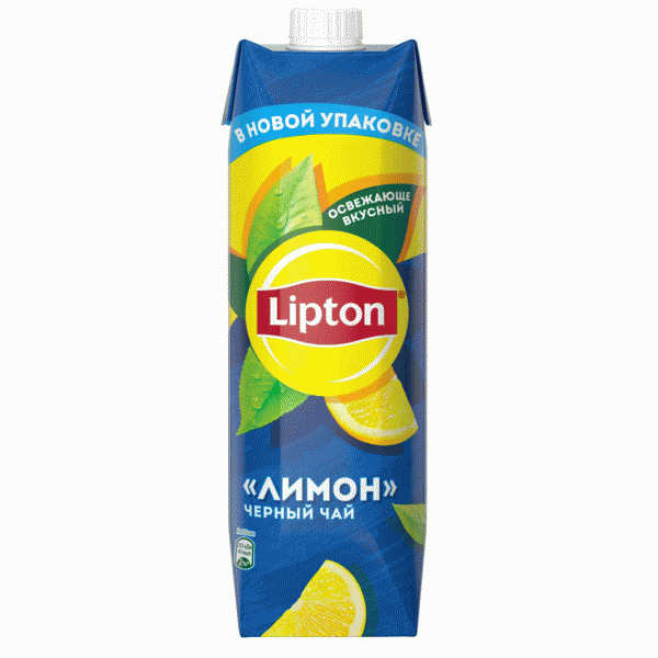 Напиток Lipton Черный чай со вкусом лимона 950мл - в магазине «Чижик»