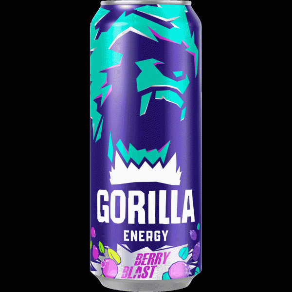 Напиток энергетический Gorilla Berry Blast газ. 450мл - в магазине «Чижик»