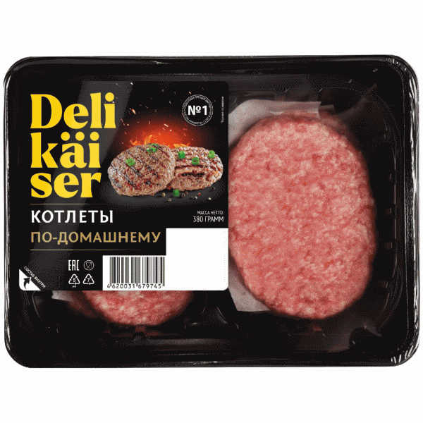 Котлеты Delikaiser по-домашнему охл. 380г - в магазине «Чижик»