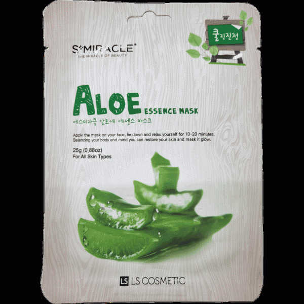Маска S+Miracle Aloe Essence Mask для лица с алоэ 25мл - в магазине «Чижик»