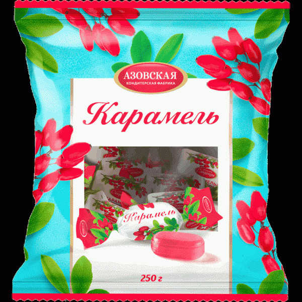 Карамель Азовская КФ со вкусом барбариса 250г - в магазине «Чижик»