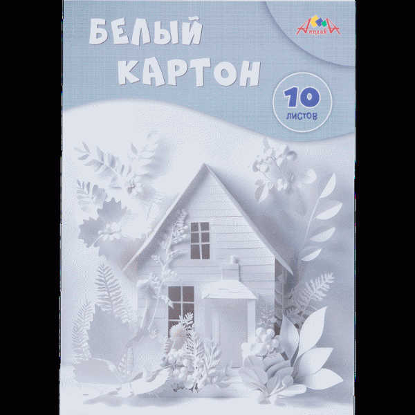 Картон Апплика Белый 10л - в магазине «Чижик»