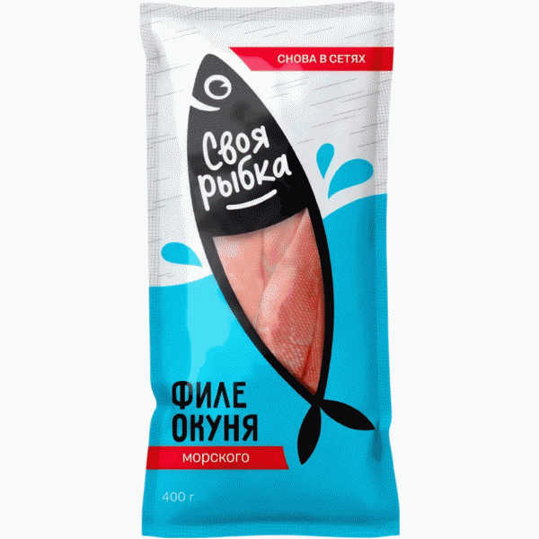 Окунь Своя Рыбка атлантический морской филе 400г - в магазине «Чижик»
