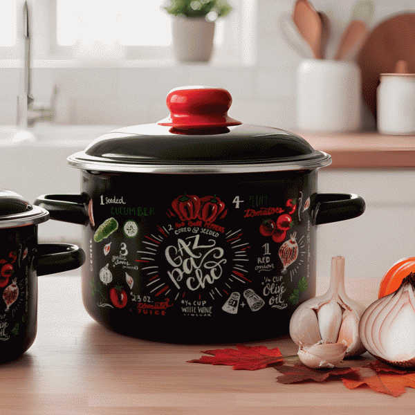 Кастрюля Appetite Gazpacho эмалированная 4л - в магазине «Чижик»