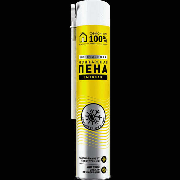 Пена Ремонт на 100% монтажная 600мл - в магазине «Чижик»
