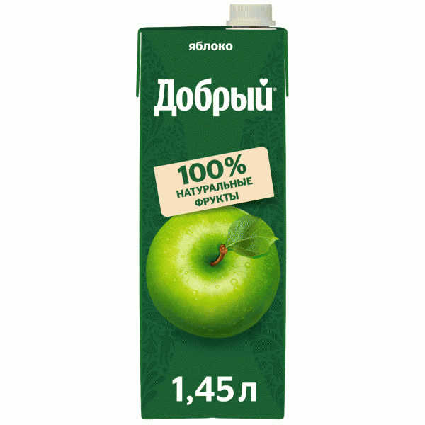 Нектар Добрый Фермерские яблочки 1,45л - в магазине «Чижик»