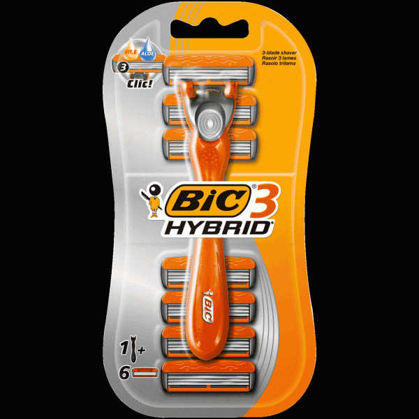 Станок для бритья Bic 3 Hybrid 6 кассет - в магазине «Чижик»