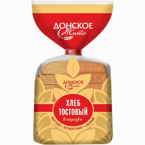 Хлеб Дон Жито Тостовый в нарезке 280г - в магазине «Чижик»