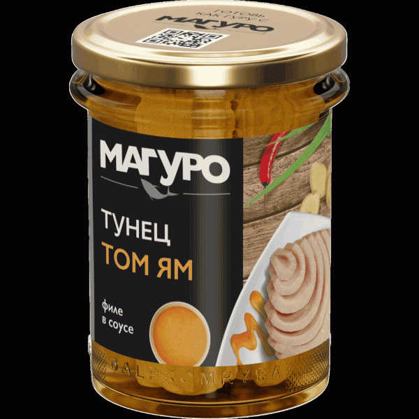 Филе тунца Магуро Том Ям полосатого в соусе 200г - в магазине «Чижик»