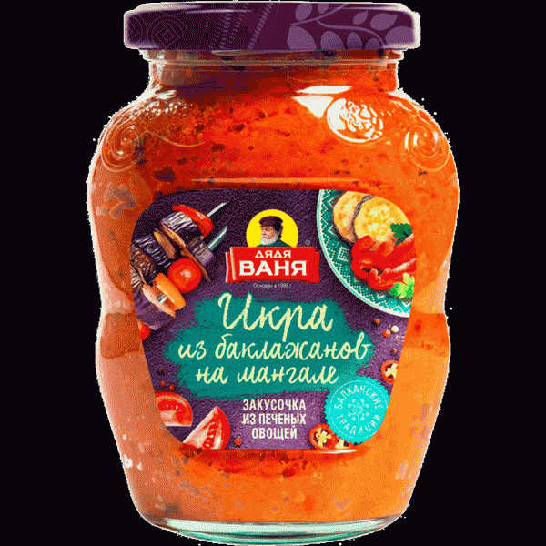 Икра Дядя Ваня из баклажанов на мангале 370г - в магазине «Чижик»