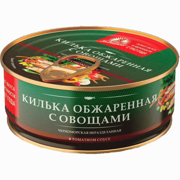 Килька За Родину черноморская в томат. соусе 240г - в магазине «Чижик»