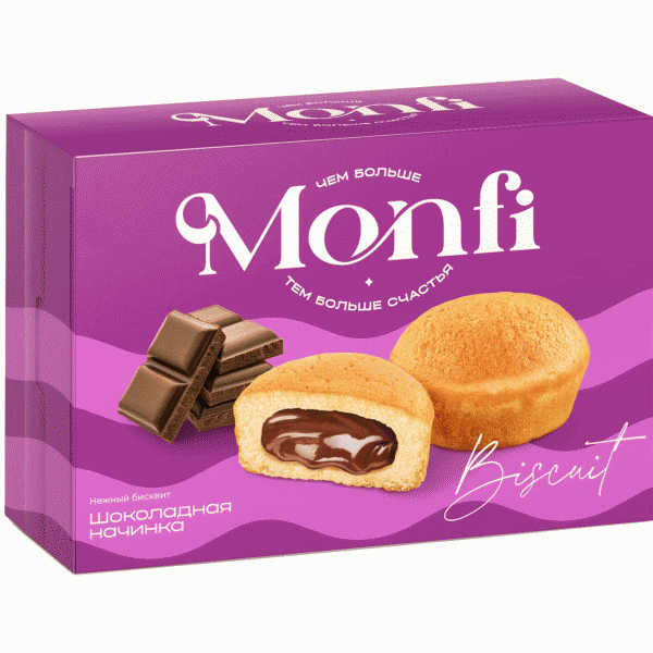 Печенье Monfi Torti с шоколадной начинкой 108г - в магазине «Чижик»