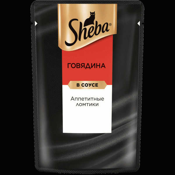 Корм Sheba с говядиной для взрослых кошек 75г - в магазине «Чижик»