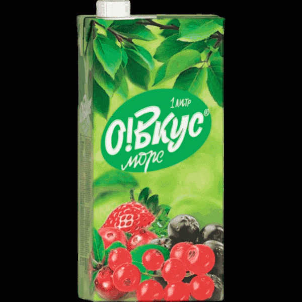 Морс О!Вкус ягодный 1л - в магазине «Чижик»