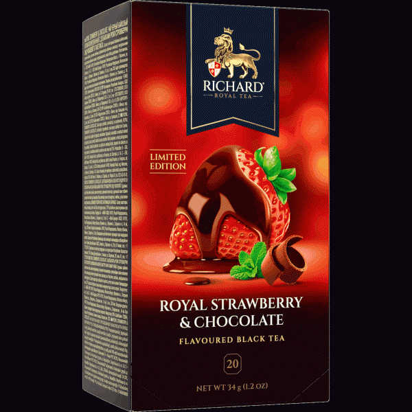 Чай Richard Royal Strawberry Chocolate 20х1,7г - в магазине «Чижик»