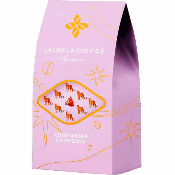 Кофе Lalibela Колумбия Супремо молотый жар. 230г - в магазине «Чижик»