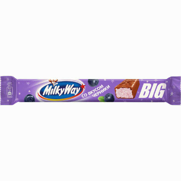 Шоколад. батончик Milky Way Big со вк. черники 90г - в магазине «Чижик»