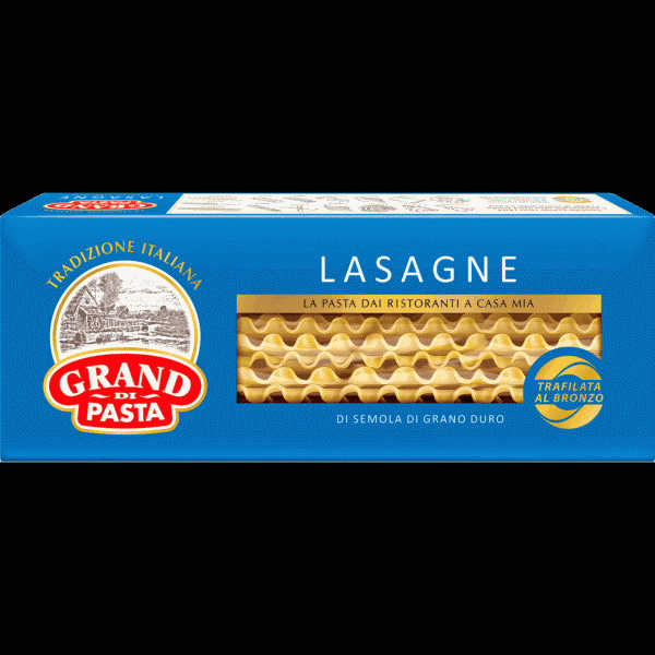 Макароны Grand Di Pasta Lasagne doppia riccia 500г - в магазине «Чижик»