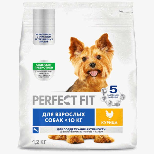 Сухой корм Perfect Fit с курицей для собак мелких пород 1.2кг - в магазине «Чижик»