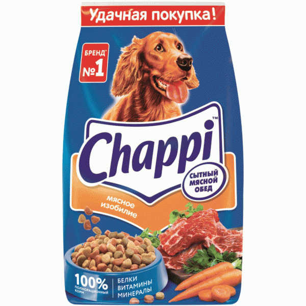 Сухой корм Chappi Мясное изобилие для собак 2.5кг - в магазине «Чижик»