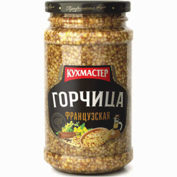 Горчица Кухмастер Французская столовая 190г - в магазине «Чижик»