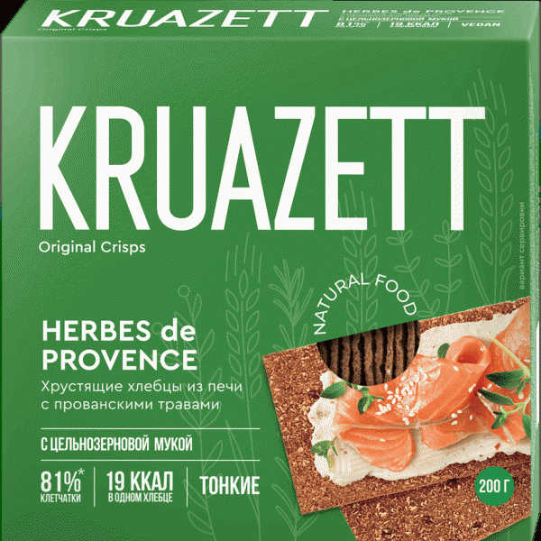 Хлебцы Kruazett с прованскими травами 200г - в магазине «Чижик»