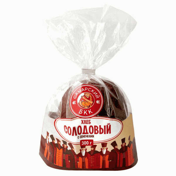 Хлеб Самарский БКК Солодовый с семечками 300г - в магазине «Чижик»