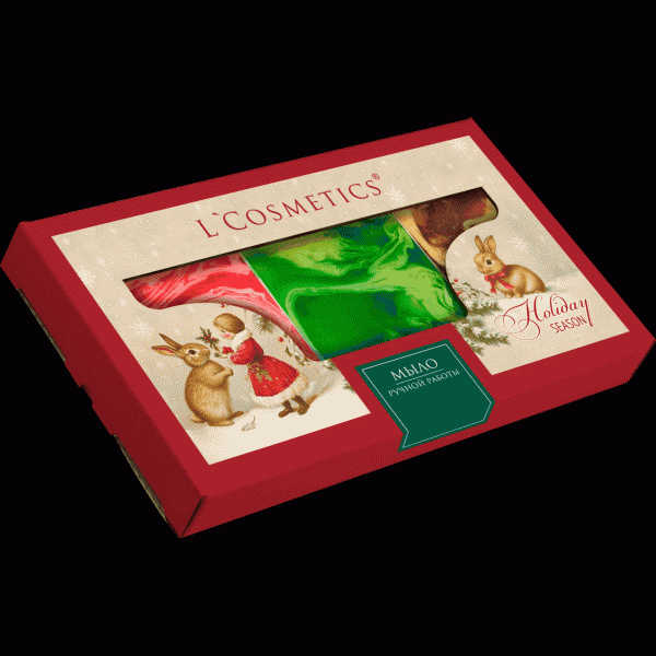 Набор L'cosmetics Нoliday Season мыло ручной работы 240г - в магазине «Чижик»