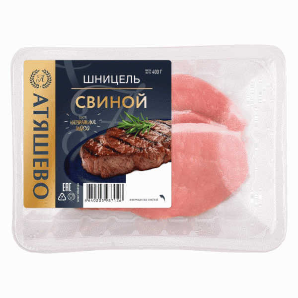 Шницель Атяшево свиной охл. 400г - в магазине «Чижик»