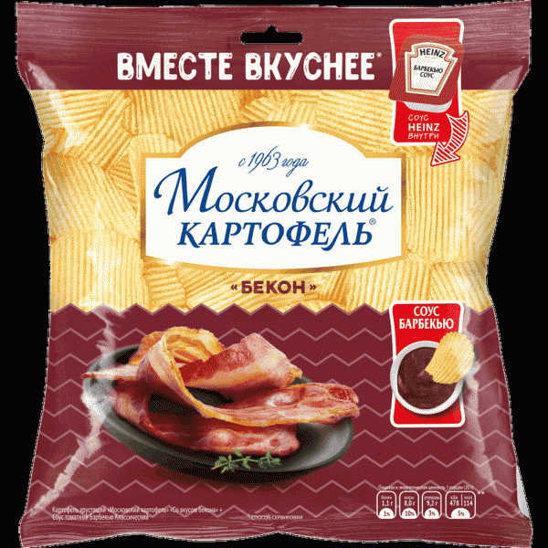 Картофель Московский Картофель Бекона соус барбекью 89г - в магазине «Чижик»