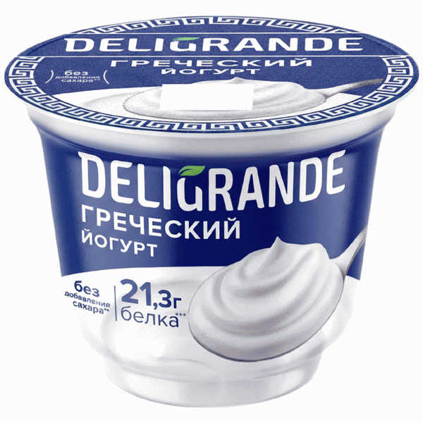 Йогурт DELIGRANDE Греческий 2% 250г - в магазине «Чижик»