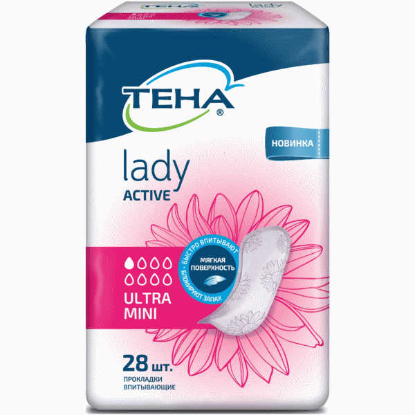 Прокладки Tena Lady Ultra Mini 28шт - в магазине «Чижик»