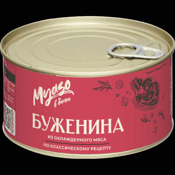 Буженина Myaso в банке Пряная 325г - в магазине «Чижик»