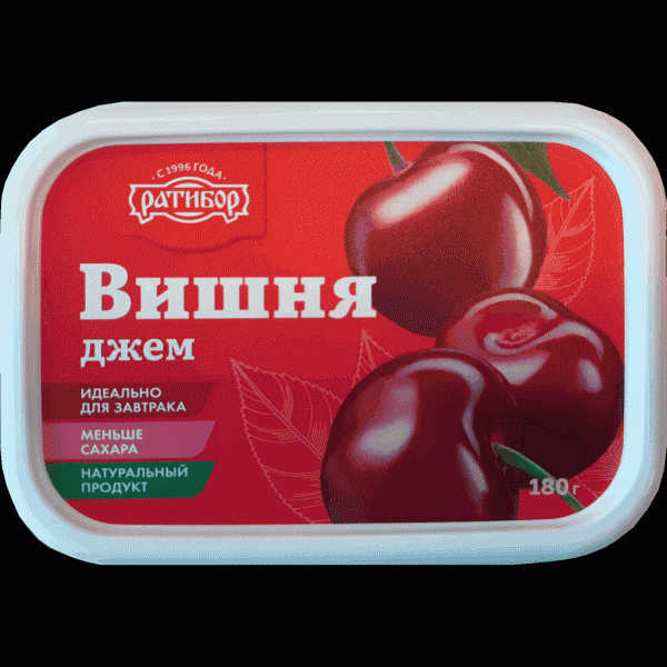 Джем Ратибор Вишня 180г - в магазине «Чижик»