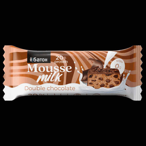 Десерт Ё Батон Mousse со вкусом Двойной шоколад 40г - в магазине «Чижик»