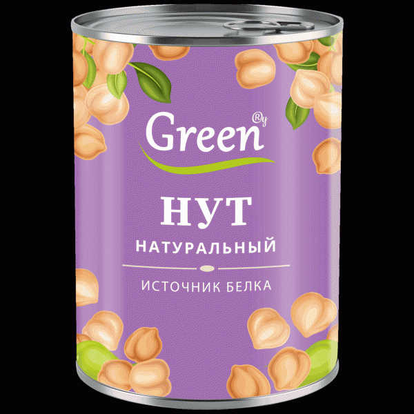 Нут Green натуральный 400г - в магазине «Чижик»