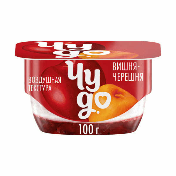 Творожок Чудо молочный вишня-черешня 4% 100г - в магазине «Чижик»