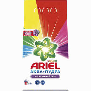 Стир. порошок авт. Ariel Color 3 кг 20 стирок - в магазине «Чижик»